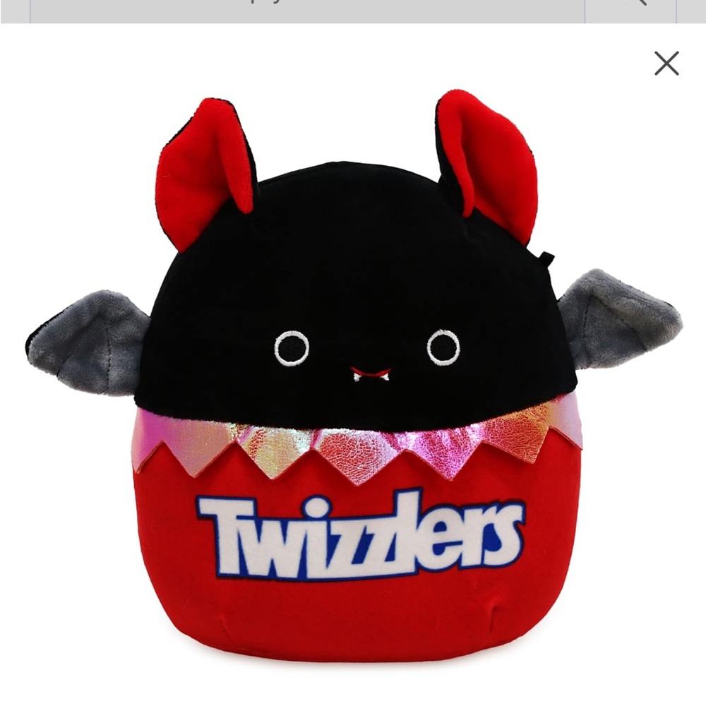 Black and Red Plush Pillow